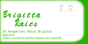 brigitta raics business card